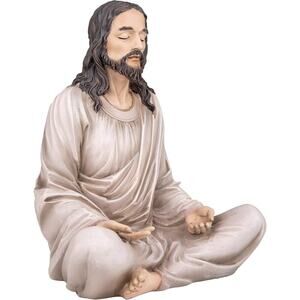 Jesus Statue 12 Inch Natural Meditation Figurine Christian Spiritual Decor Gift